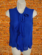 HOBBS UK 10 ROYAL BLUE BLOUSE