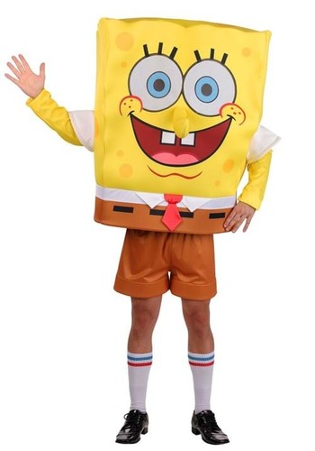 Adult spongebob deluxe costume - spongebob,