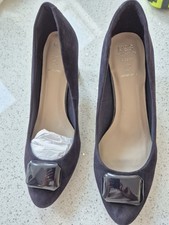 Marks and Spencer Women's Court  Size 8 Wide Navy