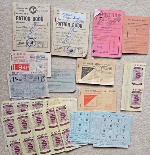 Job lot ration books - job,