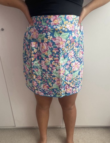 Vintage blue floral - floral, apron