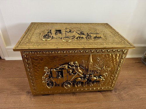 Vintage 1970s brass coal - vintage,