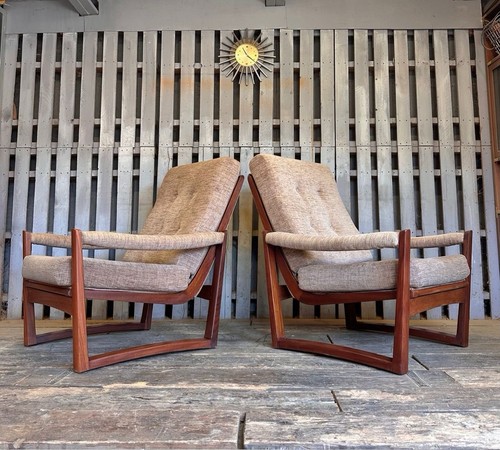 Pair teak guy rogers - pair,