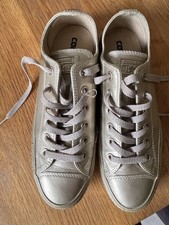 Converse AllStar Gold Metallic Unisex Trainers