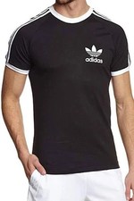 Adidas Originals 3 Stripes Cotton T-shirt Crew Neck Short Sleeve S-XXL