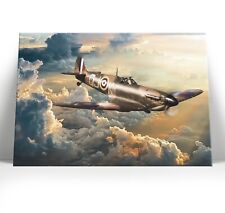 RAF WW2 Military Spitfire Canvas Print Framed Digital Painting Art Picture (4)