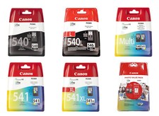 Canon PG540 / XL Black CL541 / XL Colour Ink Cartridges For PIXMA TS5150 Printer