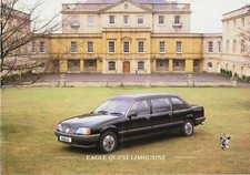 Eagle Quest Vauxhall Carlton Limousine 1985-1986 UK Market Single Sheet Brochure