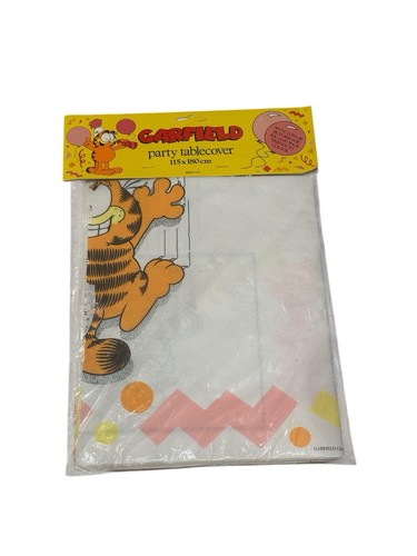 Vtg garfield party - garfield, tablecover