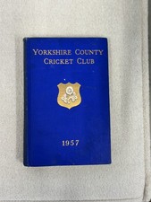 Yorkshire County Cricket Club Yearbook 1957 – YCCC – Vintage Hardback – Used