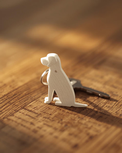 Dog silhouette keychain - dog, |