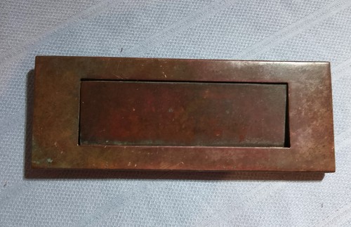 Antique heavy bronze - bronze, letter