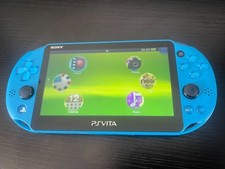 Sony Playstation PS Vita Slim 2000 Aqua Blue Console Tested Grade B