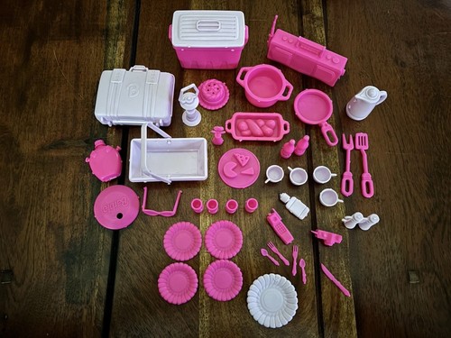 Barbie mini van picnic set - barbie,