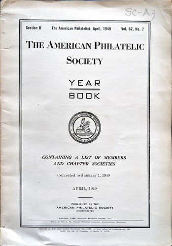 1949 american philatelic - 1949,