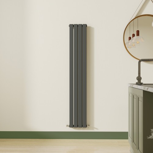 Flat panel radiator - radiator, vertical