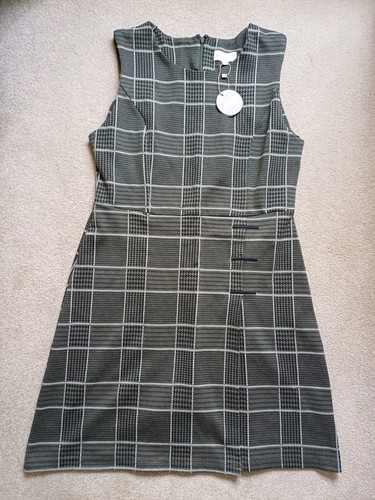 Apricot sleeveless dogtooth - sleeveless,