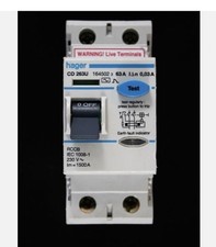 HAGER 63 AMP 30mA DOUBLE POLE