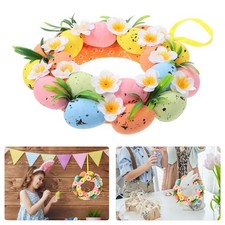 Easter Simulated Eggs Wreath Easter Wreath Pendant Chic Decorative Easter Wreath