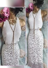 Asos white silver sequin cut