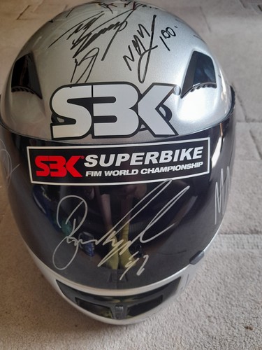 Signed world superbike helmet - signed,