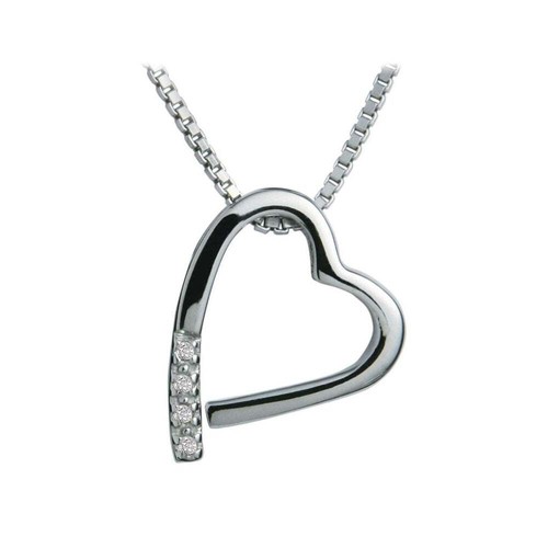 Hot diamonds heart pendant - hot,