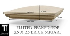 Cast Stone Pier Cap 2.5x2.5