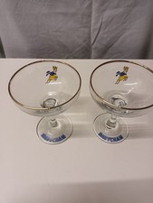 BABYCHAM glasses x 6 vintage