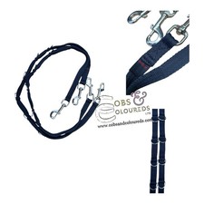 MINI SHETLAND/SHETLAND SIDE REINS BLACK NYLON EQUESTRIAN **FREE POSTAGE**