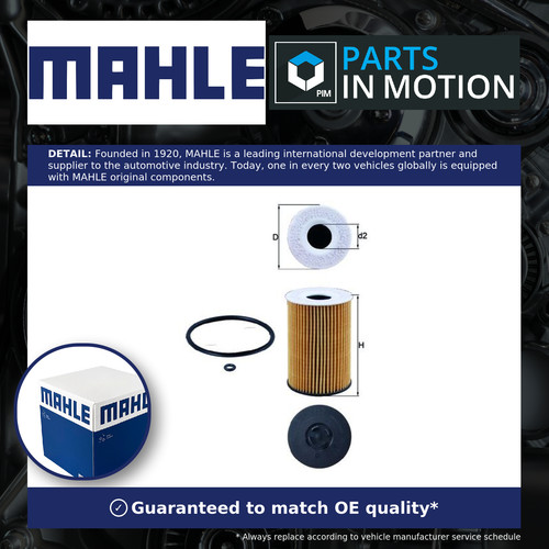 Oil filter ox787d mahle - filter,