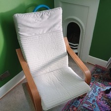 IKEA Poang Rocking Chair,  grey cushion (collection only from Portsmouth)