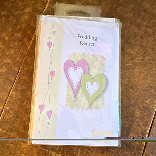 Job lot wedding regret - lot,