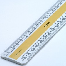 Jakar Metric Flat (Oval) Scale Rule 15cm 6" or 30cm 12" - Draughtmans Architects