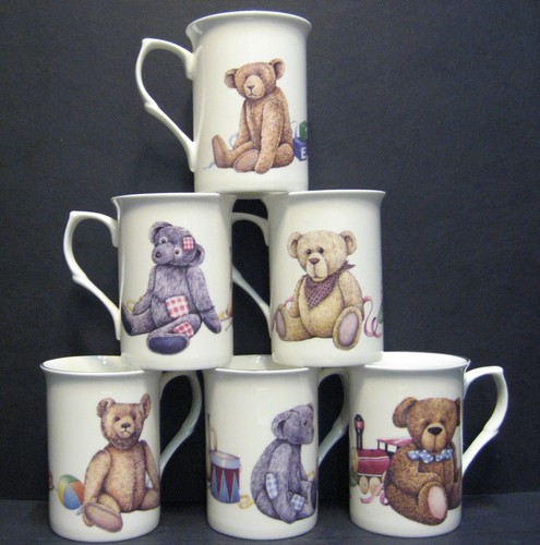 Set mugs teddy bears - set,