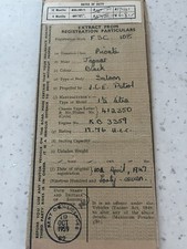 Jaguar 1.5 Litre Vintage Car Log Book RF60  .. Memorabilia