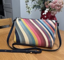 Beautiful PAUL SMITH signature swirl stripe crossbody bag.