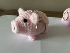 Handmade crochet little pig