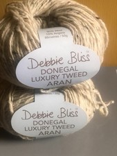 Debbie Bliss Donegal Luxury Tweed Aran 2 x 50gms shade 360007 Oatmeal