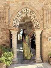 Stunning Grecian Maxi Pleated Dress Size 14 Worn Once Wedding Guest Races Cruise