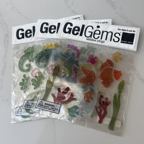 Gel gems window clings - window, set
