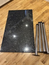 Slate style/grey Top Breakfast Bar/Table With 4 Bar stools/Chairs