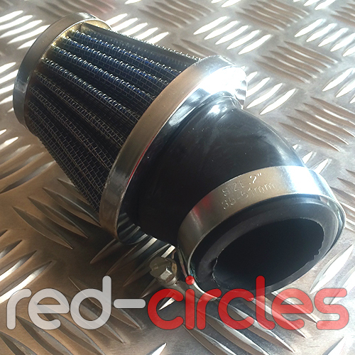 Angled 45mm pit - bike, k&n