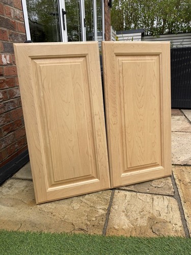 Pair maple kitchen unit - pair,