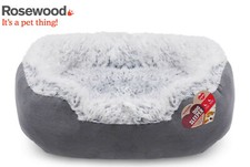 ROSEWOOD GREY LION FAUX SUEDE