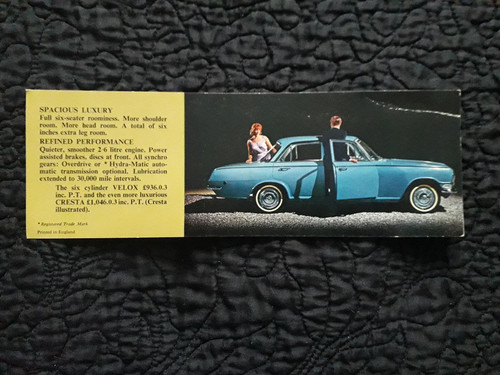 Vauxhall velox cresta sales - vauxhall,