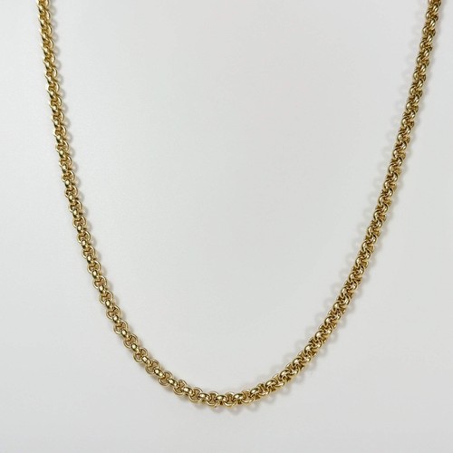 9ct yellow gold belcher chain - belcher,