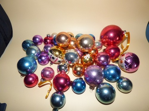 Vintage glass christmas - glass,
