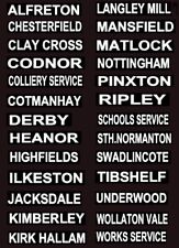 MODEL BUS TRANSFERS 1/76th 1 SET (26 DIFF) MIDLAND GENERAL ULTIMATE DESTINATIONS