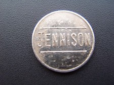 JENNISON   CAR WASH  SILVER  COLOURED TOKEN COIN 