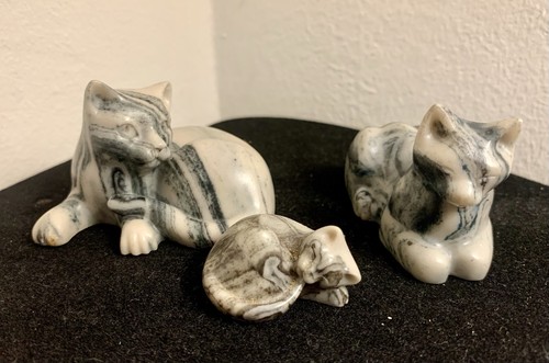 Vintage set marbled - set, of